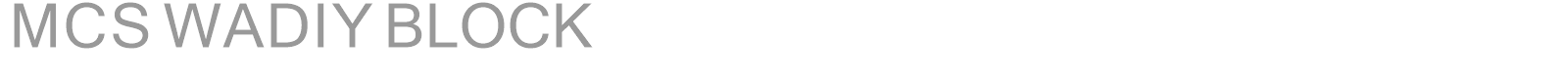 MCS WADIY BLOCK font preview